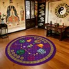 Seven-Star Round Cushion - Purple