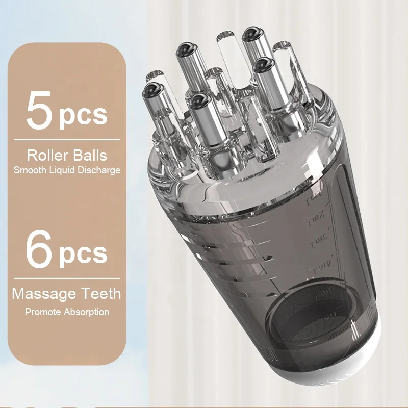 Mini Liquid Dispensing Scalp Applicator Comb Hair Oil Applicator Bottle Roller Massager Hair Oil Applicator for Scalp