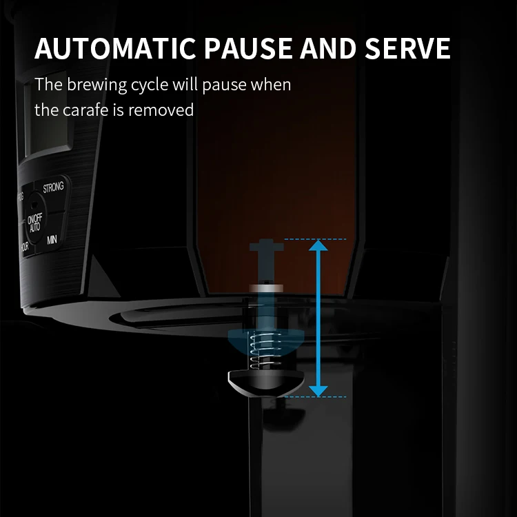 High Quality Automatic Programmable Keep Warm 12 Cup Coffee Maker Drip Coffee Maker