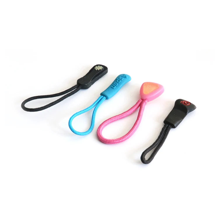 Custom Zipper Logo Cover Pull for Garment Jacket Tail Rope