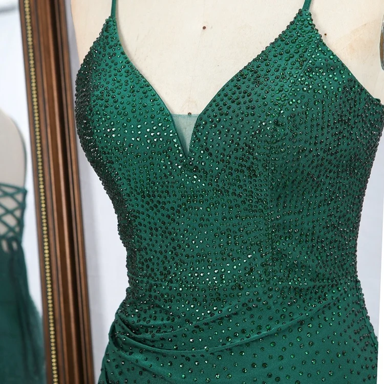 green emerald velvet dress Cowl Neck 50s Open Back Vintage Emerald Green Dress main image 0