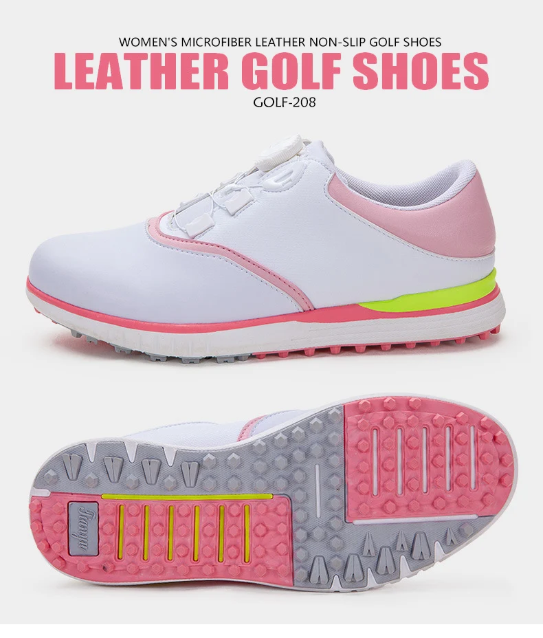 New golf shoes ladies waterproof shoes spin buckle laces spring and summer non-slip sports shoes