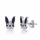 PONEES New Arrival Animal Earrings French Bulldog Earrings Cute Puppy Dog For Women Girls Stud Earrings Jewelry