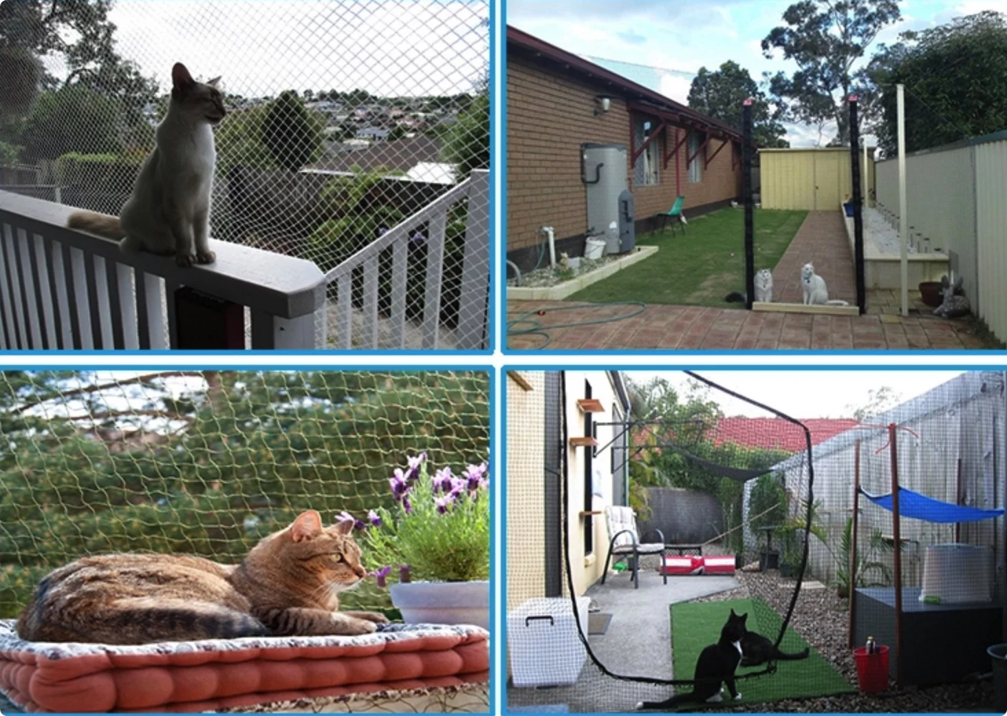 3x8m Strong Safety Cat Net Balcony Transparent Mesh Heavy Duty Protect