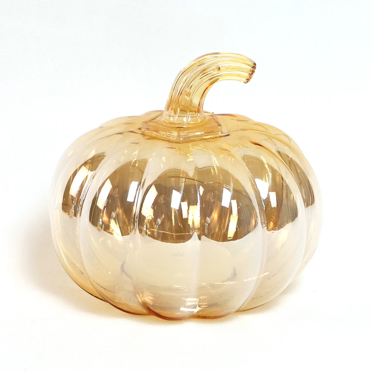 Hot sell halloween products sign led glass pumpkin with lighting