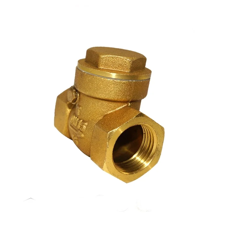 1 1/2 Inch Brass Swing Check Valve Manual Disc Screwed Non-Return One Way for Water Gas Oil manufacture