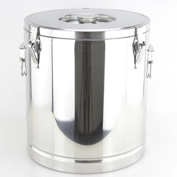Commercial Stainless Steel Hotel Insulated Container Storage Tools Thermos Double Wall Big Stock Soup Pot Insulation Barrel_0