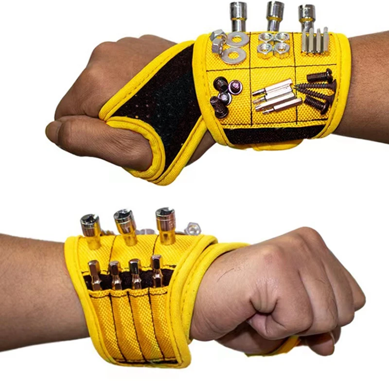 Magnetic Wristband with Strong Magnets Holds Nails, Drill Bit