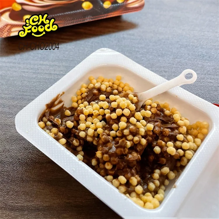Hot Selling New Chocolate Jam with Crispy Rice Puffed Food Candy Sweets Chocolate Cup China Snack