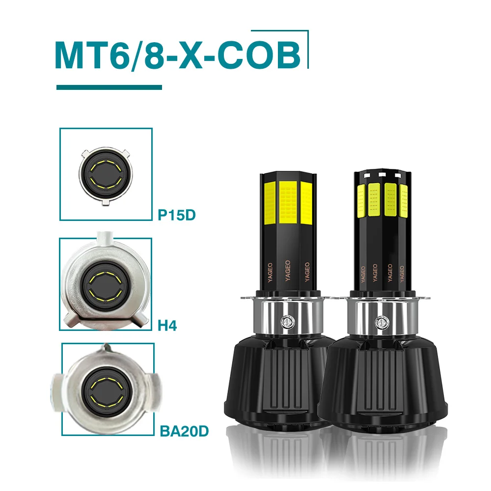 MOTOLED Ct100 Motorcycle Headlight Lighting System AC DC 8V 12V 20V 24V 48V 80V Headlamp Bulb for Haojue Hj125