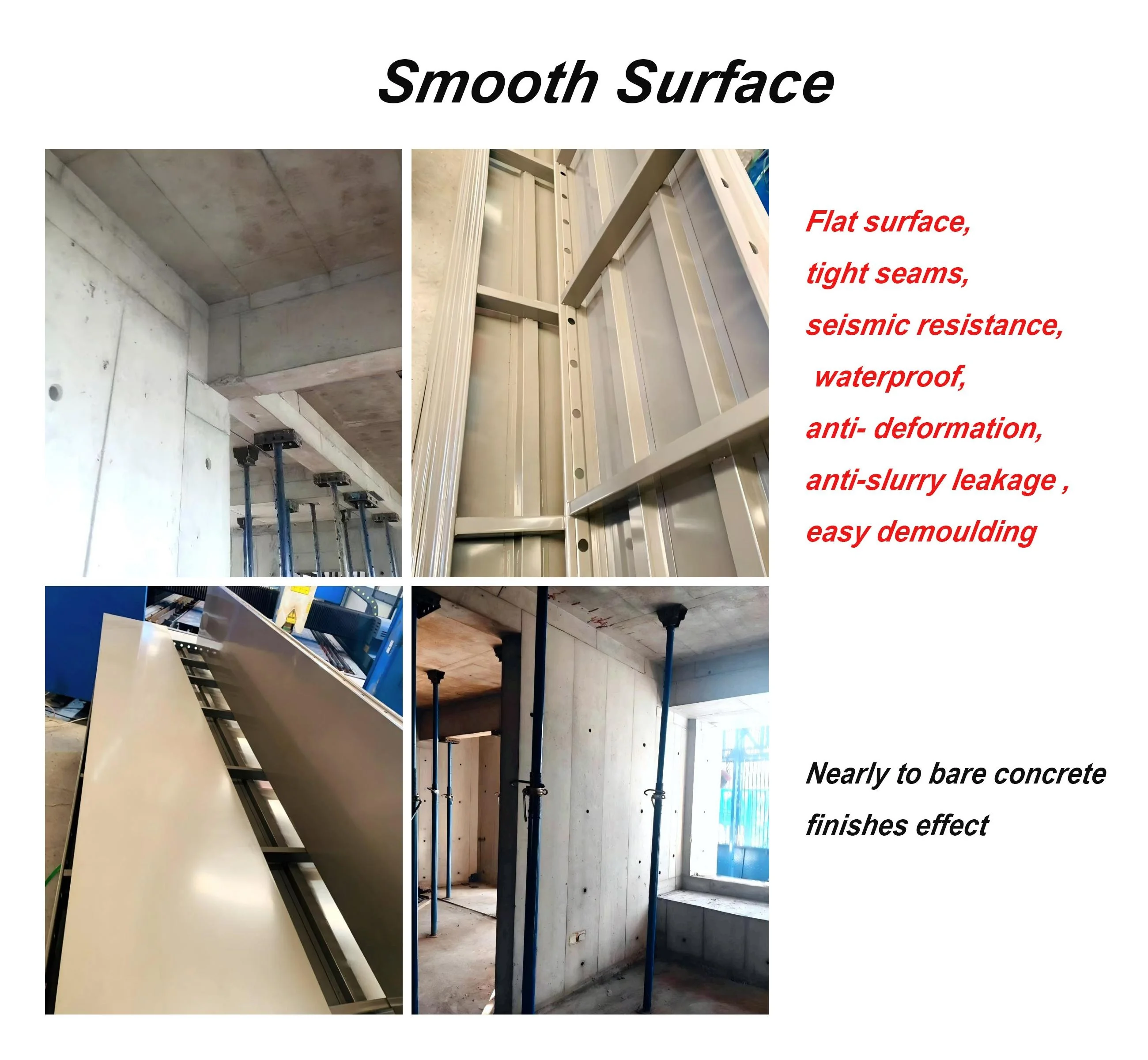 Light Weight Steel Alloy Formwork for Concrete Construction Wall Column Beam Slab Mould Replace Aluminum and Plastic Formwork