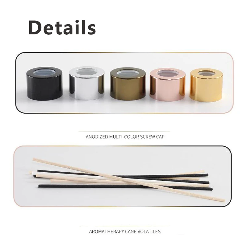 Decorative Glass Aromatherapy Container 200ml Transparent Perfume Fragrance Essential Oil Empty Reed Diffuser Glass Bottle