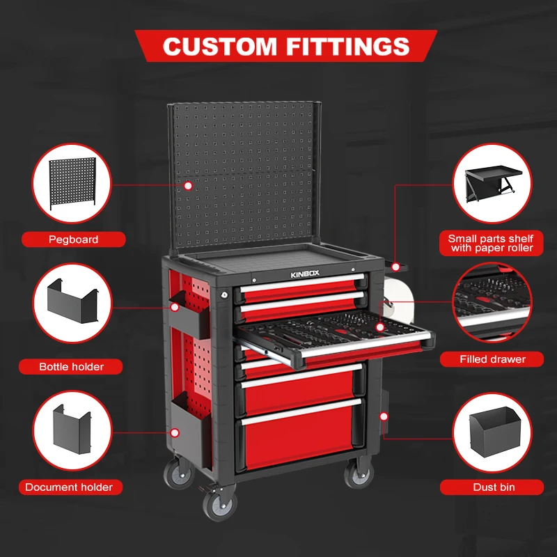 Ningbo Kinbox Tool Cabinet With 278pcs Hand Tools Set for Mechanic