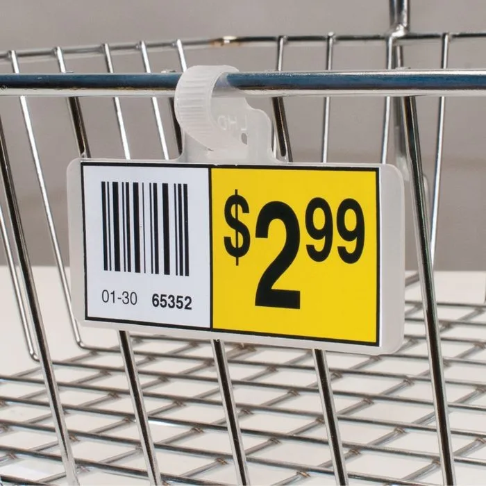 Shelf Label Holder Data Strip for Supermarket Freezer