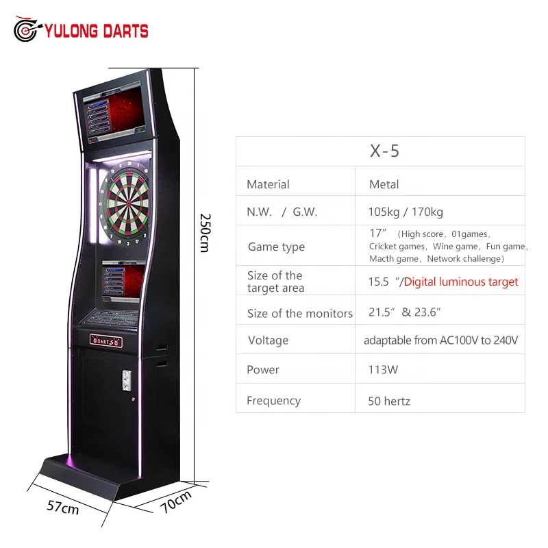 Electronic Games Soft Tip Darts Machine for Adult Coin Operated Game Machine
