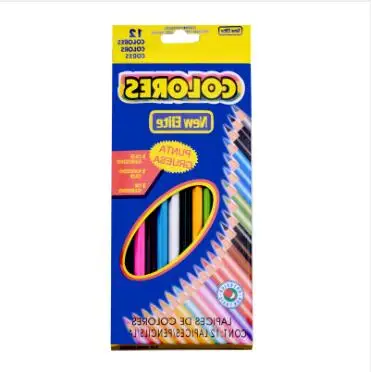 Hot Sale Non Toxic 24 Pcs  Cheap Price Promotion Multi Wood Darwing Color Pencil