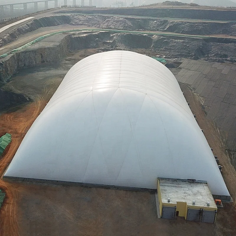 Custom Big Size PVC Fabric Air Supported Inflatable Storage Warehouse Building Dome for Industrial Use