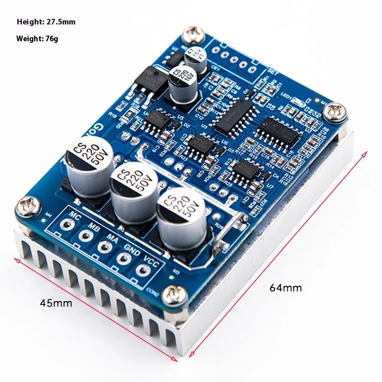 Gold-A122 500W15A ブラシレス ホールレス モーター ドライバー ボード