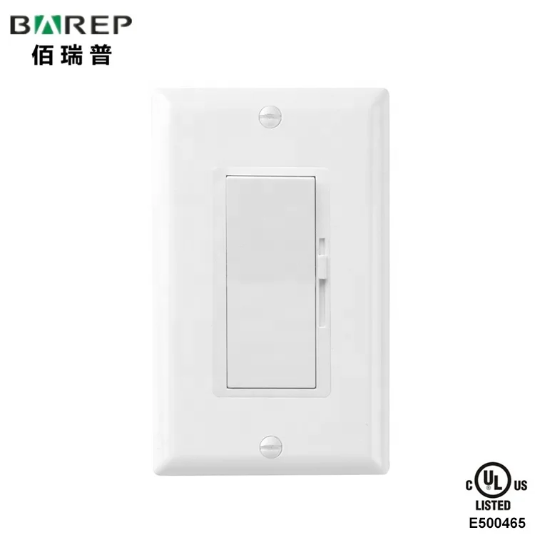 Interruptores de pared eléctricos con interruptor atenuador unipolar con certificación UL