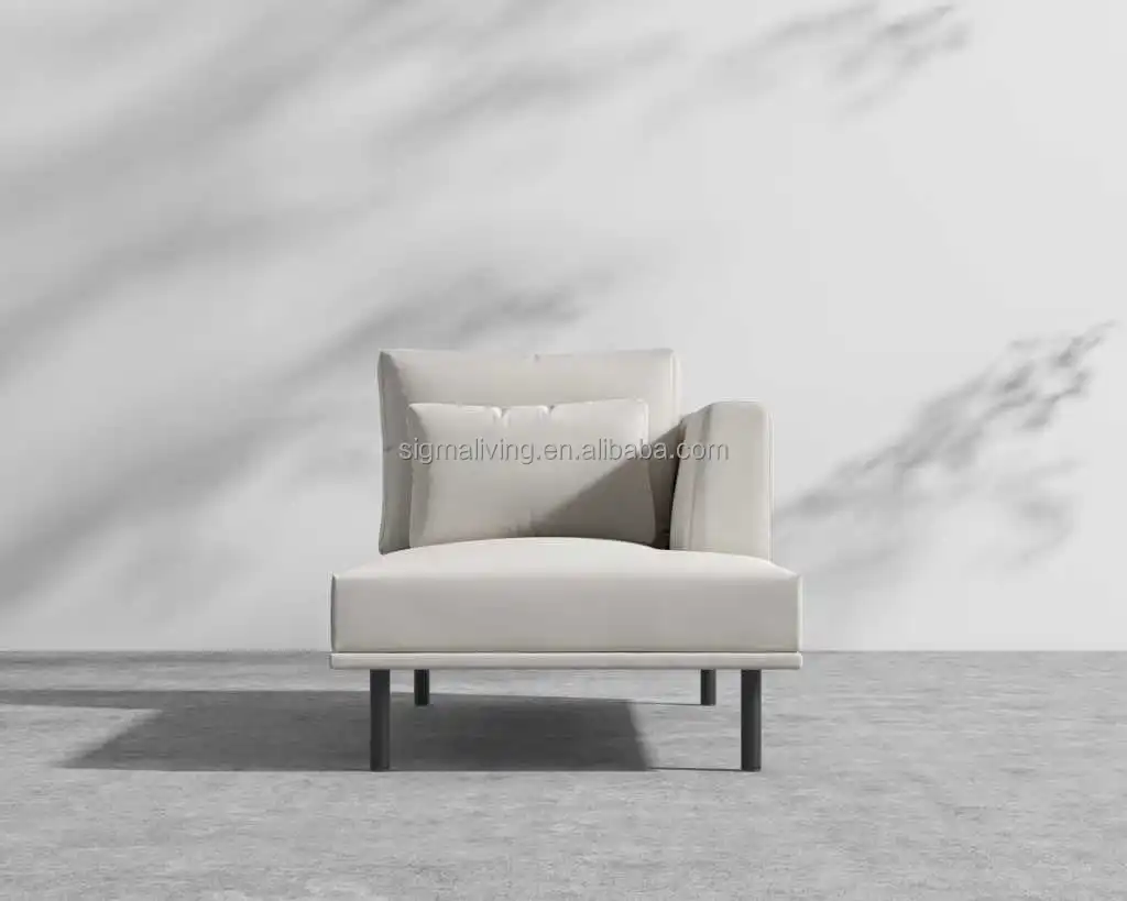 high quality outdoor furniture aluminum chaise patio sofa garden furniture lounge