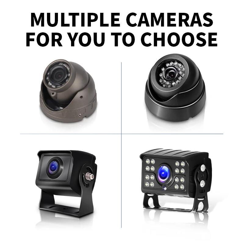 Vehicle Surveillance Remote Control BUS Truck CCTV DVR 8CH 2T 4G GPS MDVR 10 INCH Screen Night Vision Camera Mobile DVR System