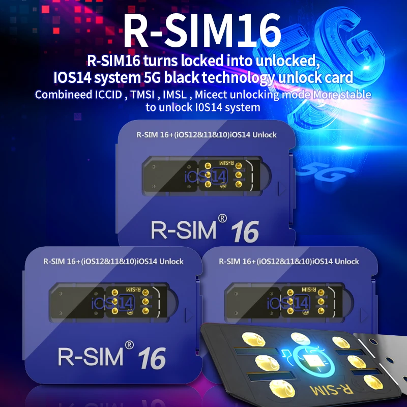 Rsim16 17 Activation card chip for iPhone 13 12promax 12mini 11promax 6S 7 8 X XS XR 11 4G 5G IOS15