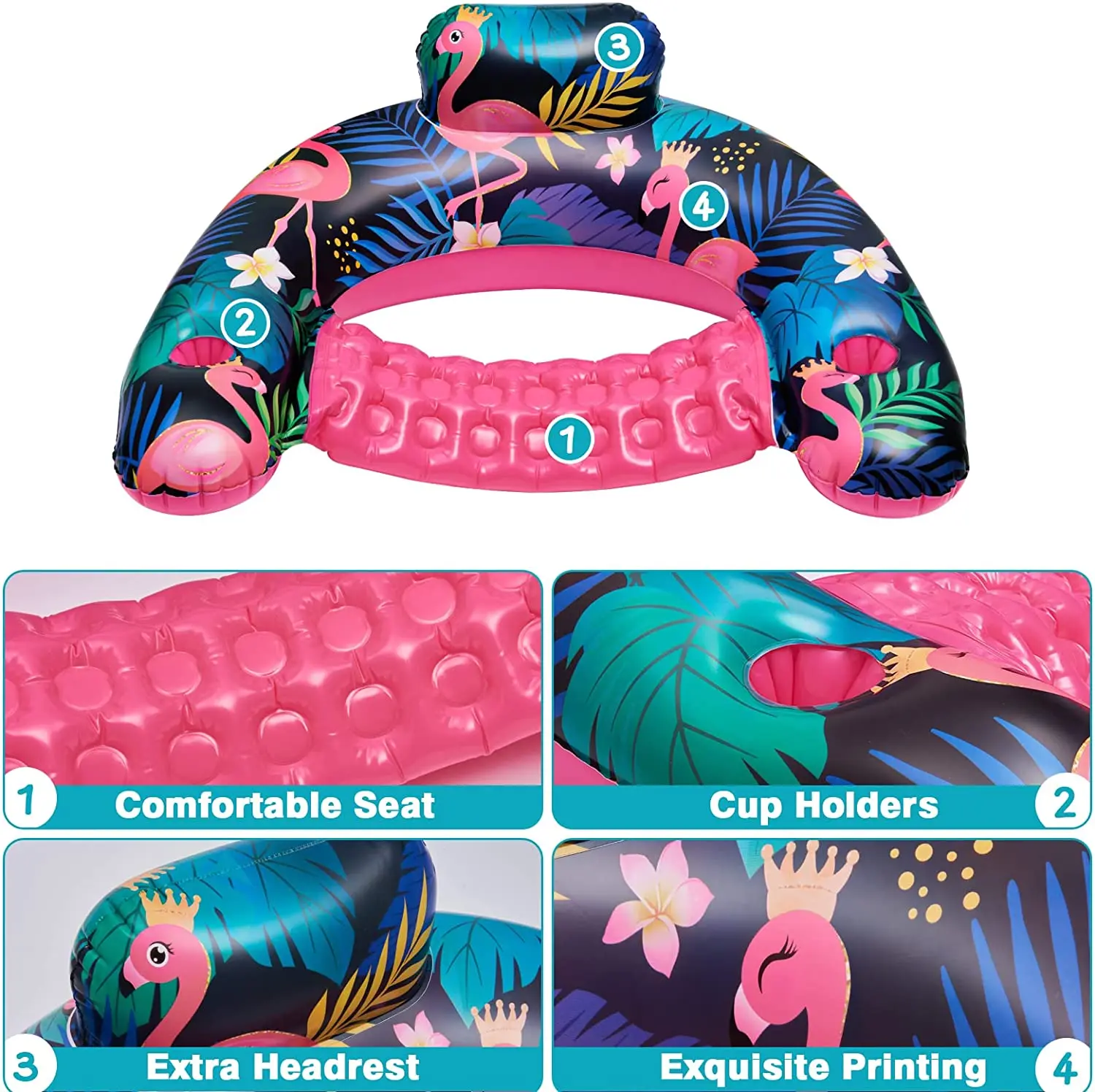 Hot Sale Swimming Pool Party Toy Air Mattress Inflatable Pool Lounger