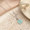 colorful Fishtail necklace - Silver