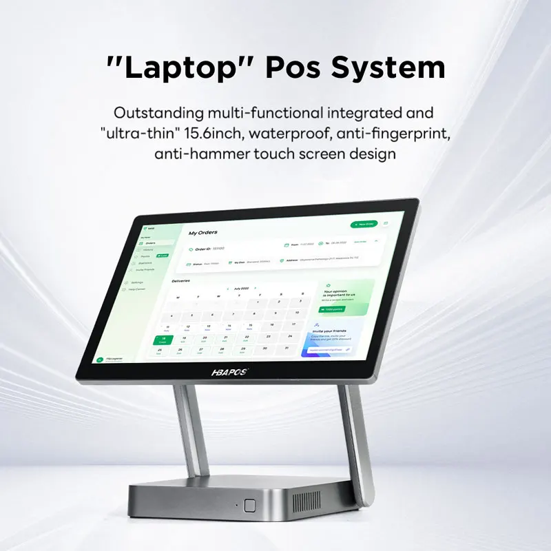 All in One Touch Pos Computer Single 15.6inch  Point of Sale System Device for Restaurants/Cafe Shop