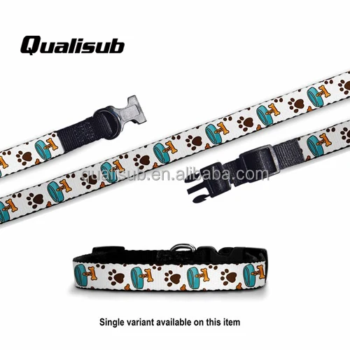 Best Selling Qualisub Adjustable Size Dog Collars Sublimation Dog Collar Blank for Heat Press