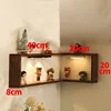 Single walnut-colored piece (excluding ornament and lamp set) with inner corner design.