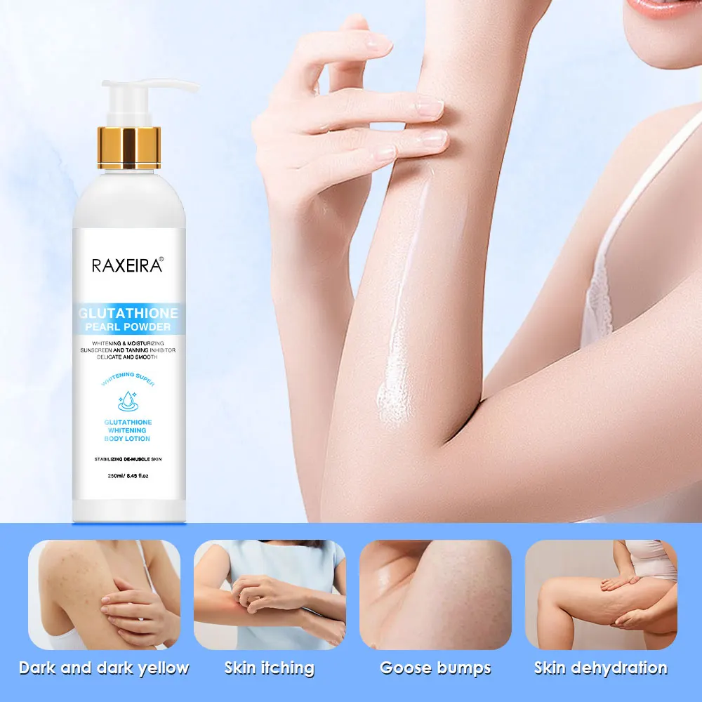 Organic Glutathione Alpha Arbutin Niacinamide Whitening Body Lotion Brightens Moisturizer Body Lotion