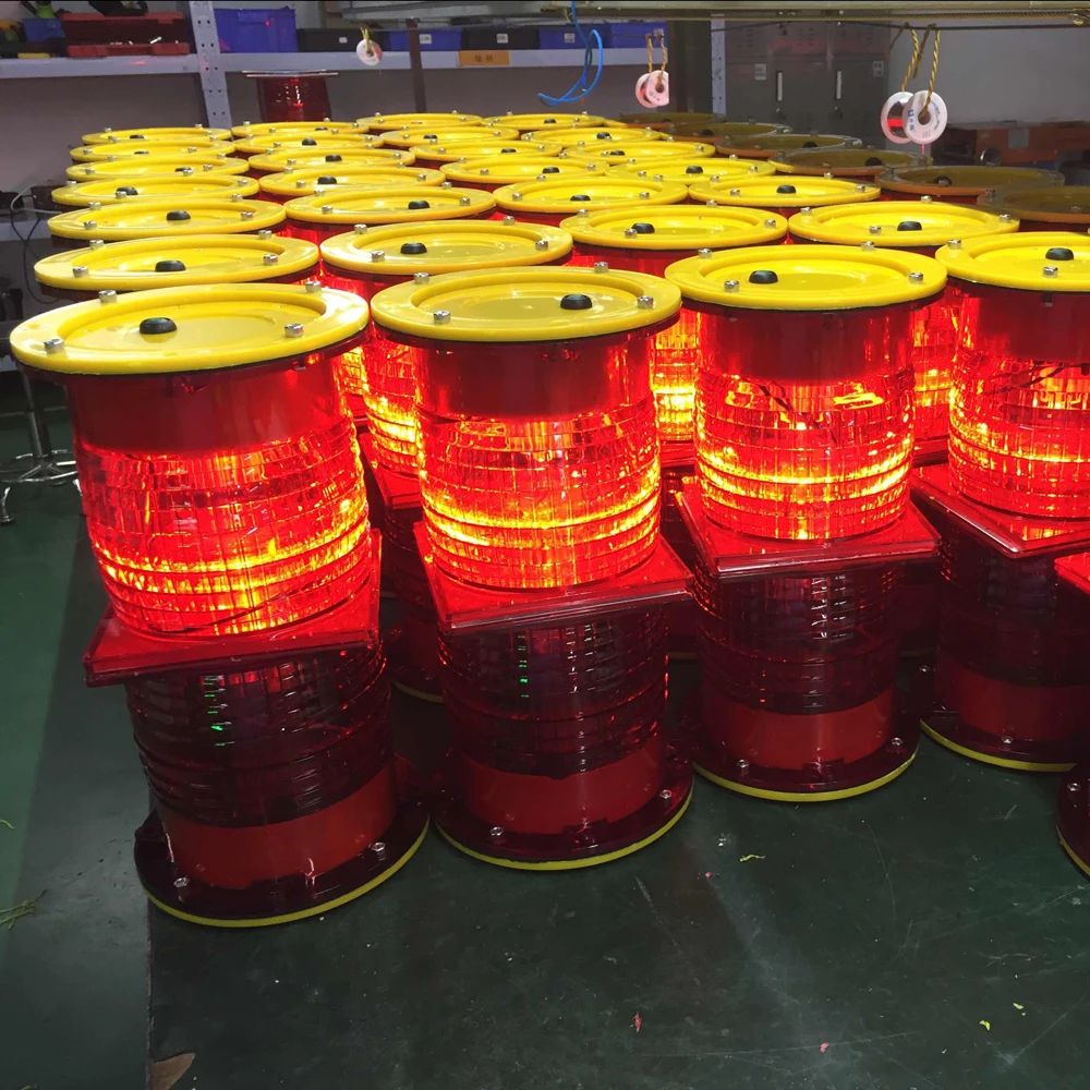 Solar Tower Warning Lights Led Faa L-810 Obstruction Light Low ...