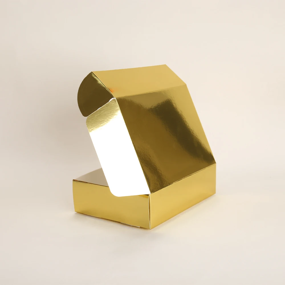 Custom Elegant Gold Card Paper Candle Gift Packaging Boxes CMYK/Gold Foil Printing Foldable Soft Shipping Folder Custom Logo