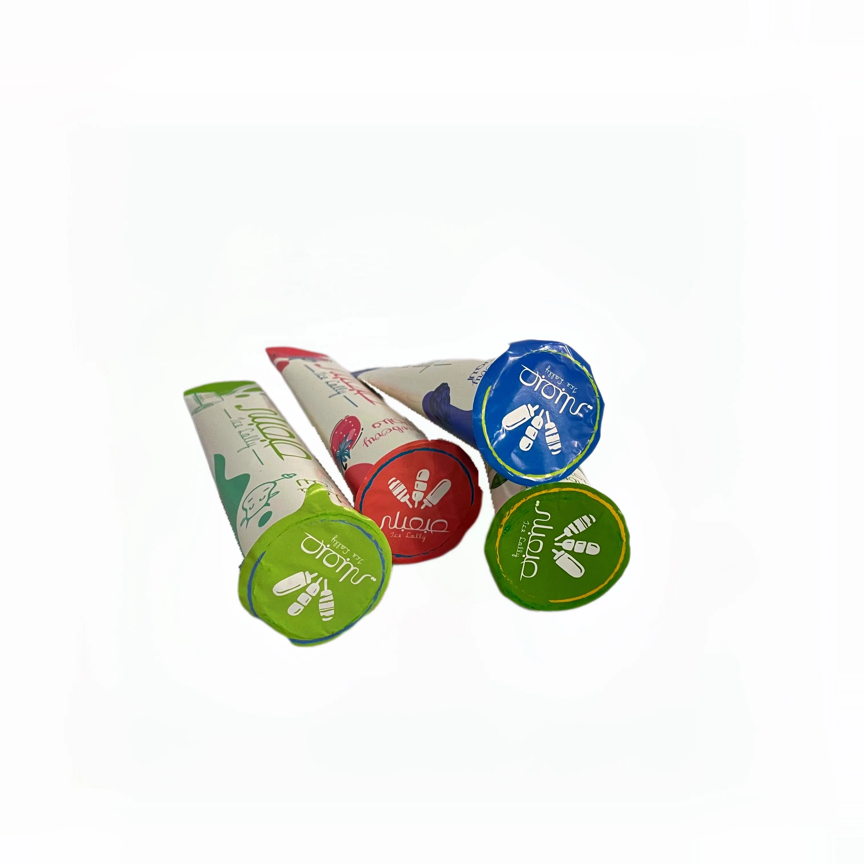 Custom Calippo Tube Ice Cream Packaging Paper Cup Container Ice Cream Squeeze Paper Tube With Paper Lid