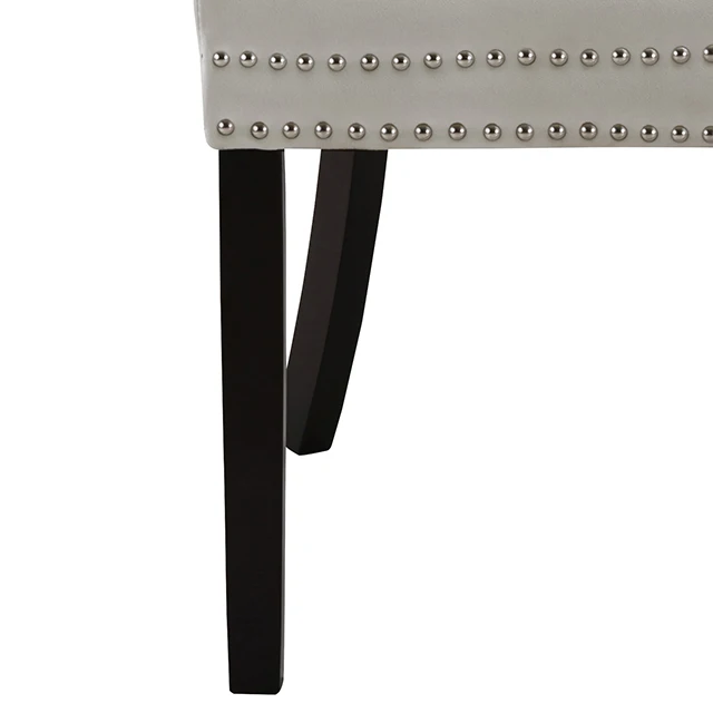 Modern Luxury Wingback Velvet Furniture Luxury Tufted White Single Restaurant Dining Chairs details