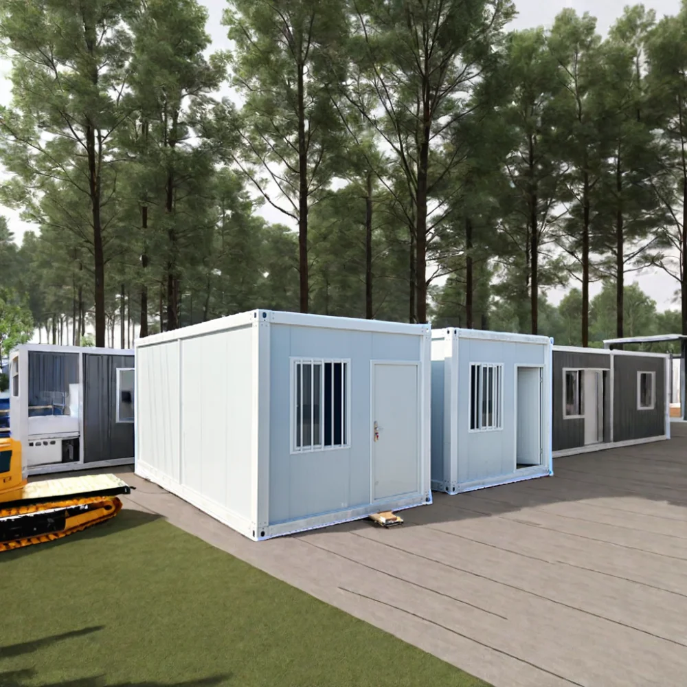 Modernes tragbares Kombinationszimmer Containerhaus Niedrigkosten Leichtstahlkonstruktion Demontierbares Containersandwich-Panel Flat Pack