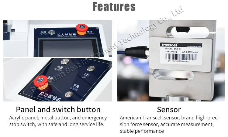 Single-column Touch Screen Servo Universal Tensile Test Machine with ...