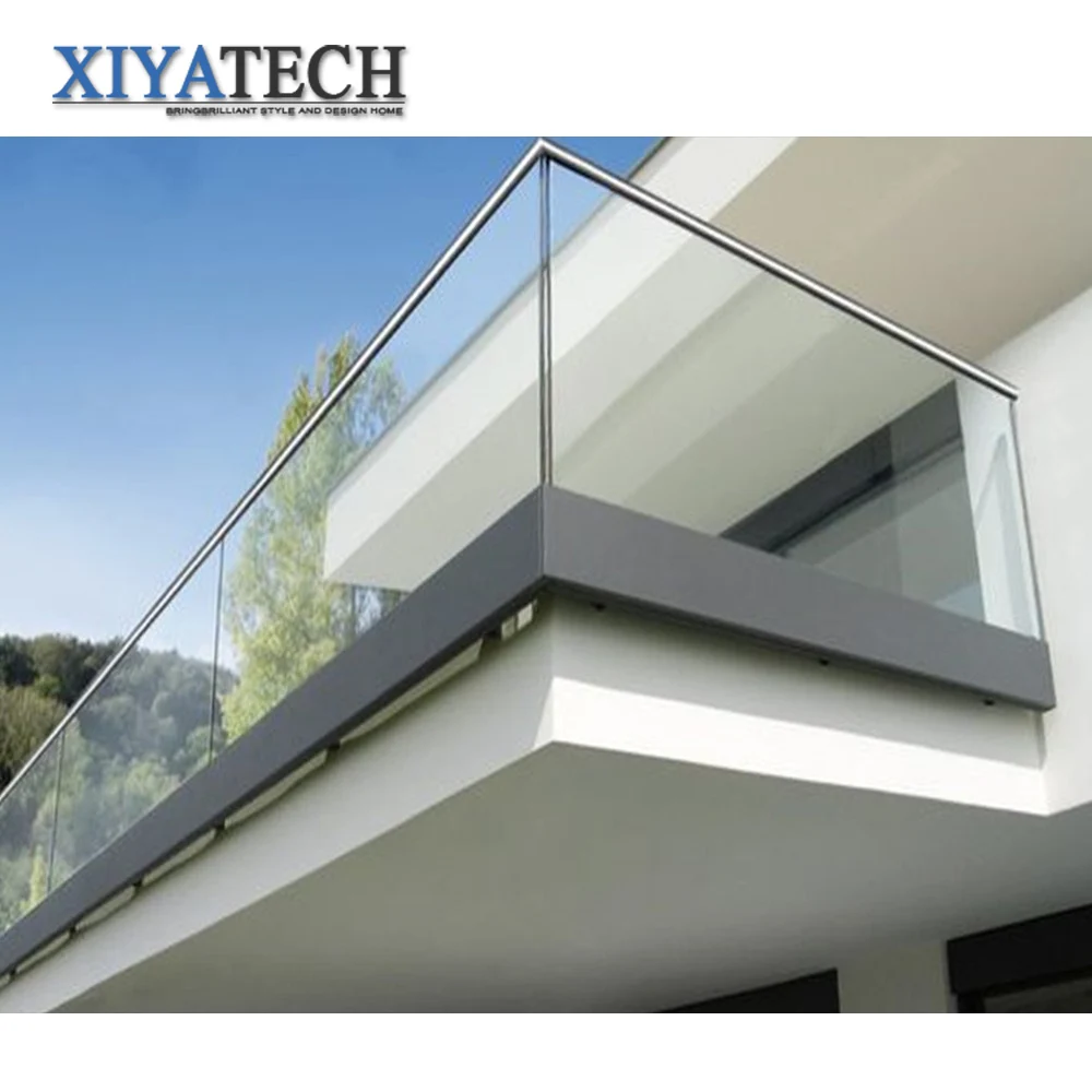 Side Mount Railing U Channel Xiyatech Glass Staircase Railing Floating Stair Side Mounted U Channel ...