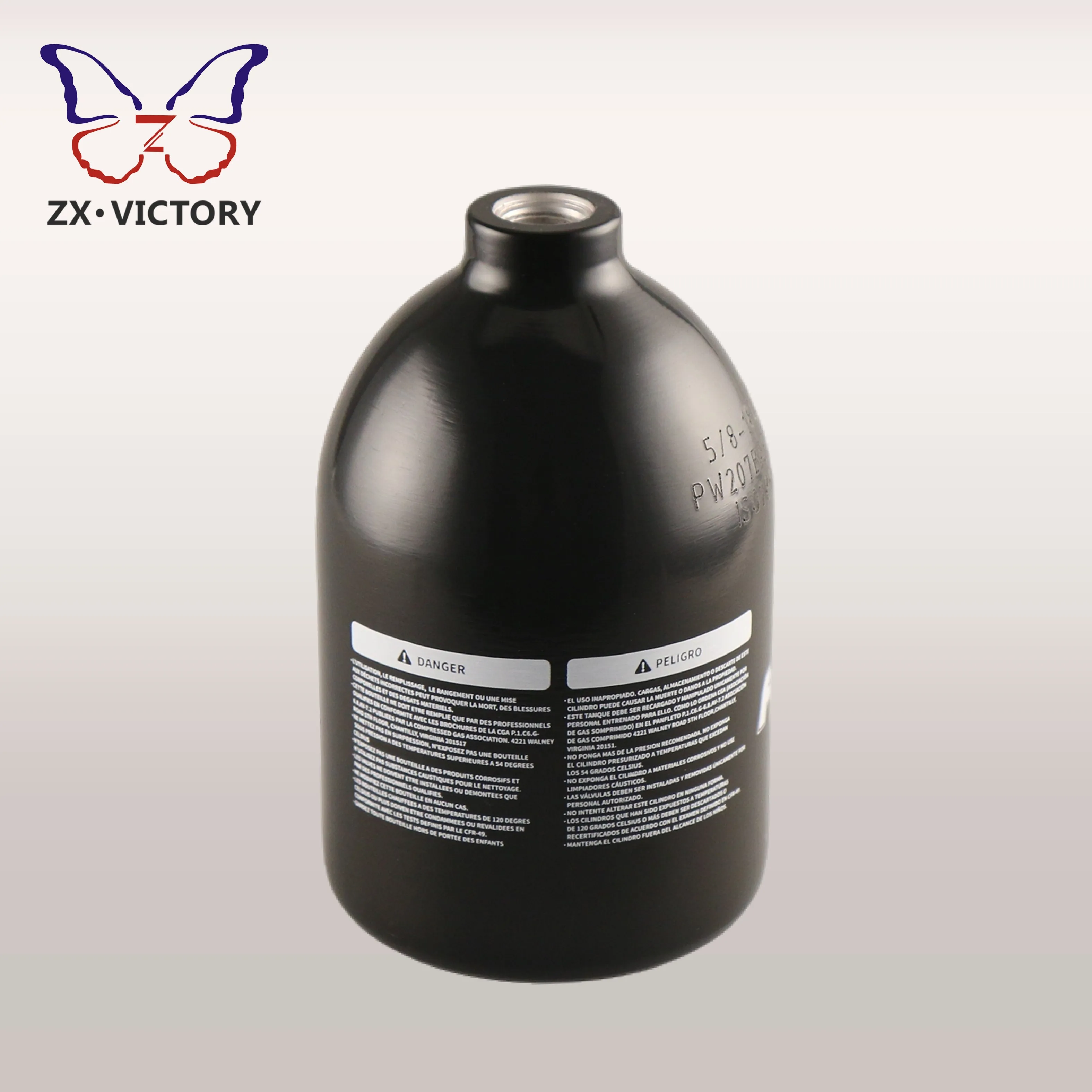 ZX High Pressure Aluminum Paintball Cylinders - CO2 Tanks