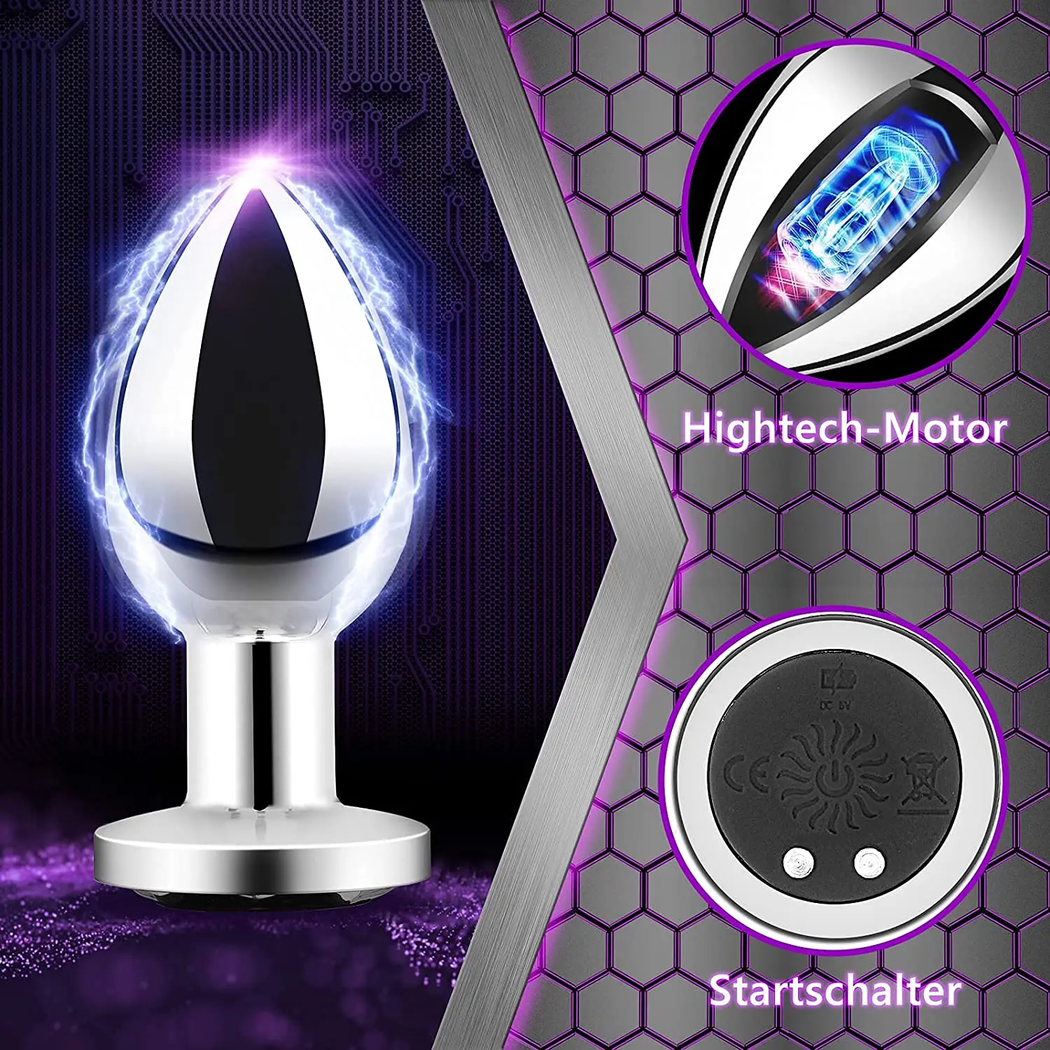 analdildo selber bauen YouQDOLL Wholesale Wholesale Metal 10 Frequency Vibrating Massager  Stainless Steel Anal Plug Metal Butt Plug Sexy Anal