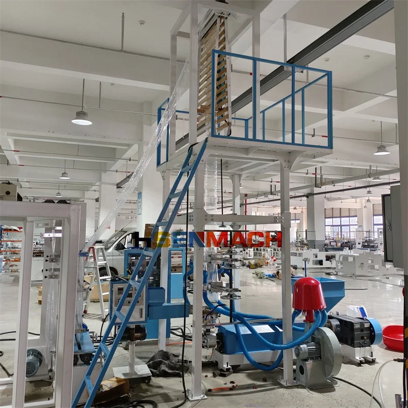 High Speed Two Color Gravure Plastic Tube Ziplock Bag Extruder Film Blowing Machine and Print Machine