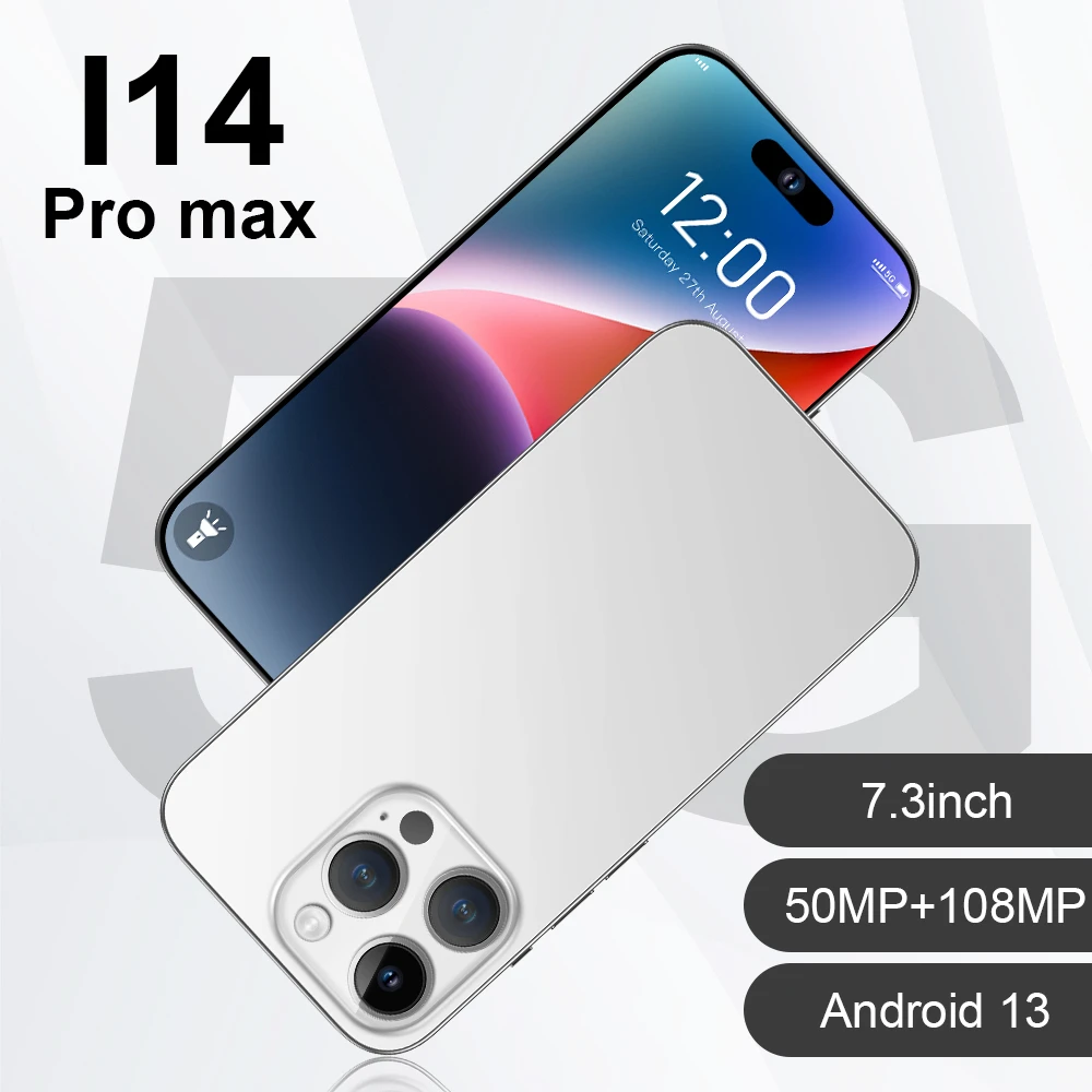 Wholesale New I14 PRO MAX 7.3-inch 16+1TB Android smart Gaming