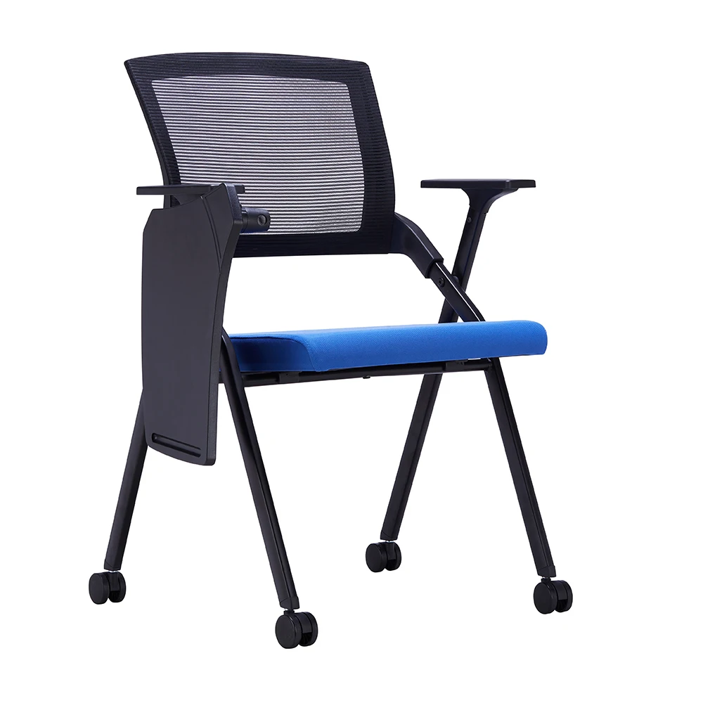 High Quality Modern Office Hall School Class room Student Folding Conference Room Training Chairs With Tablet Board