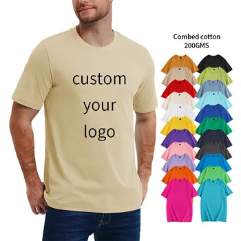 Custom Style Casual Quality Cotton Custom Logo Men Printing Custom T Shirt Printing Plain Oversized t shirt