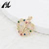 Colored zircon Virgin Mary