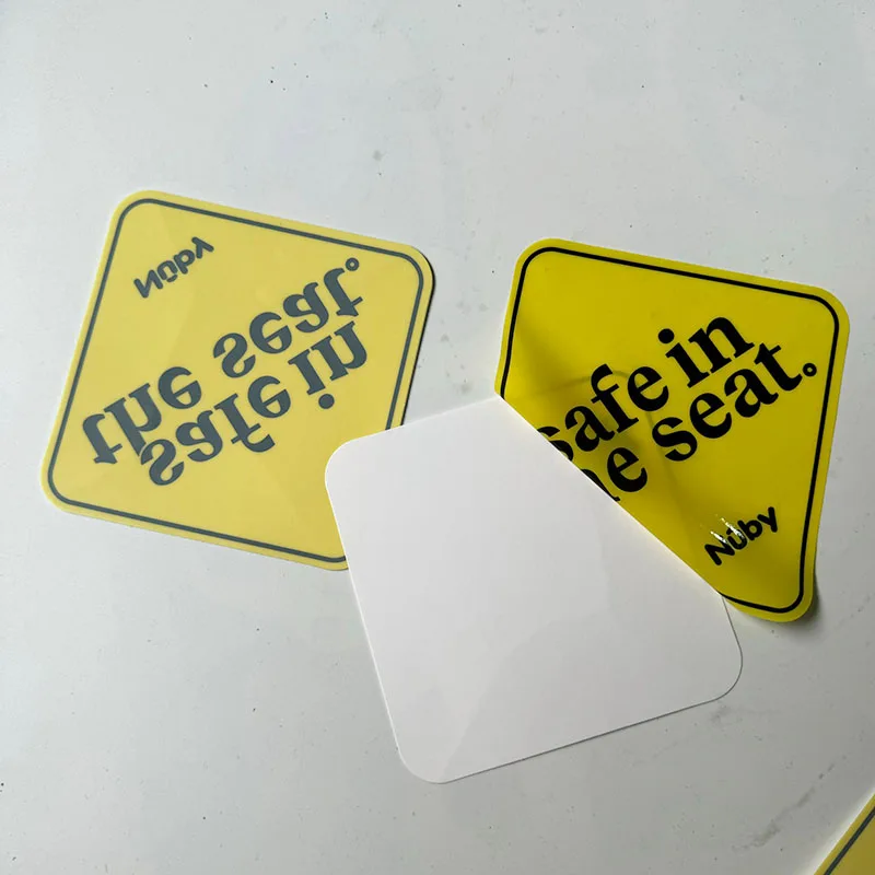 No Glue Removable Custom Transparent Electrostatic Safe in the Seat Car Window Static Cling Window Sticker