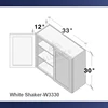 White Shaker-W3330