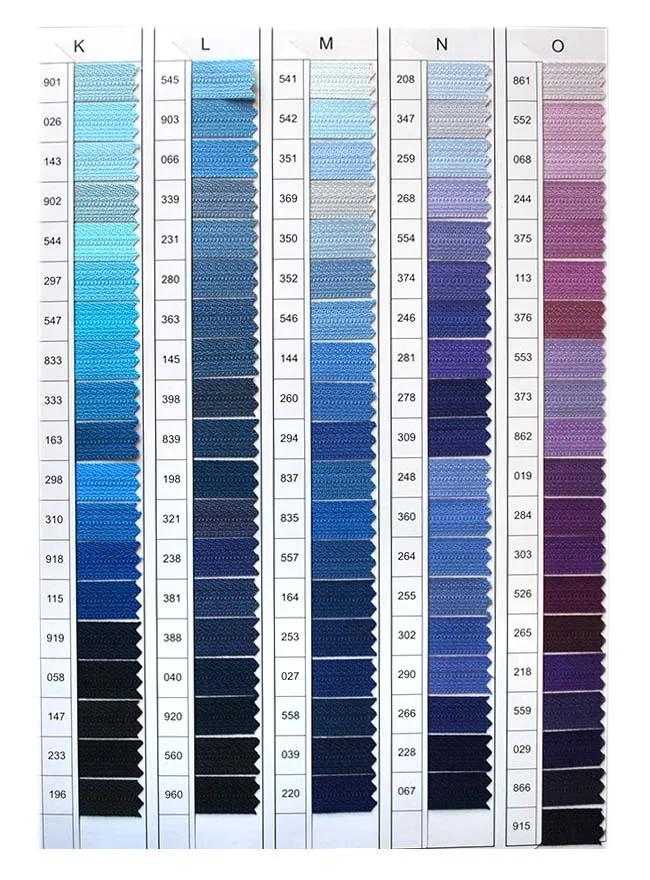 その他 YKK COLOR CARD YKK® Color Card – S&J USA, Inc.