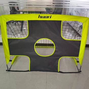 Portable Soccer Goal Net Set - 2 in 1, Pop up Training Football Goals